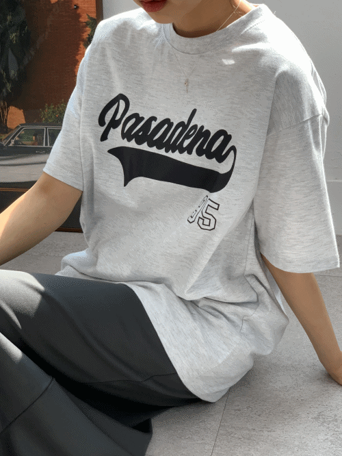 [탄탄소재/남녀공용] 파사데나 빈티지 프린팅 오버핏 반팔 티셔츠 -4colors